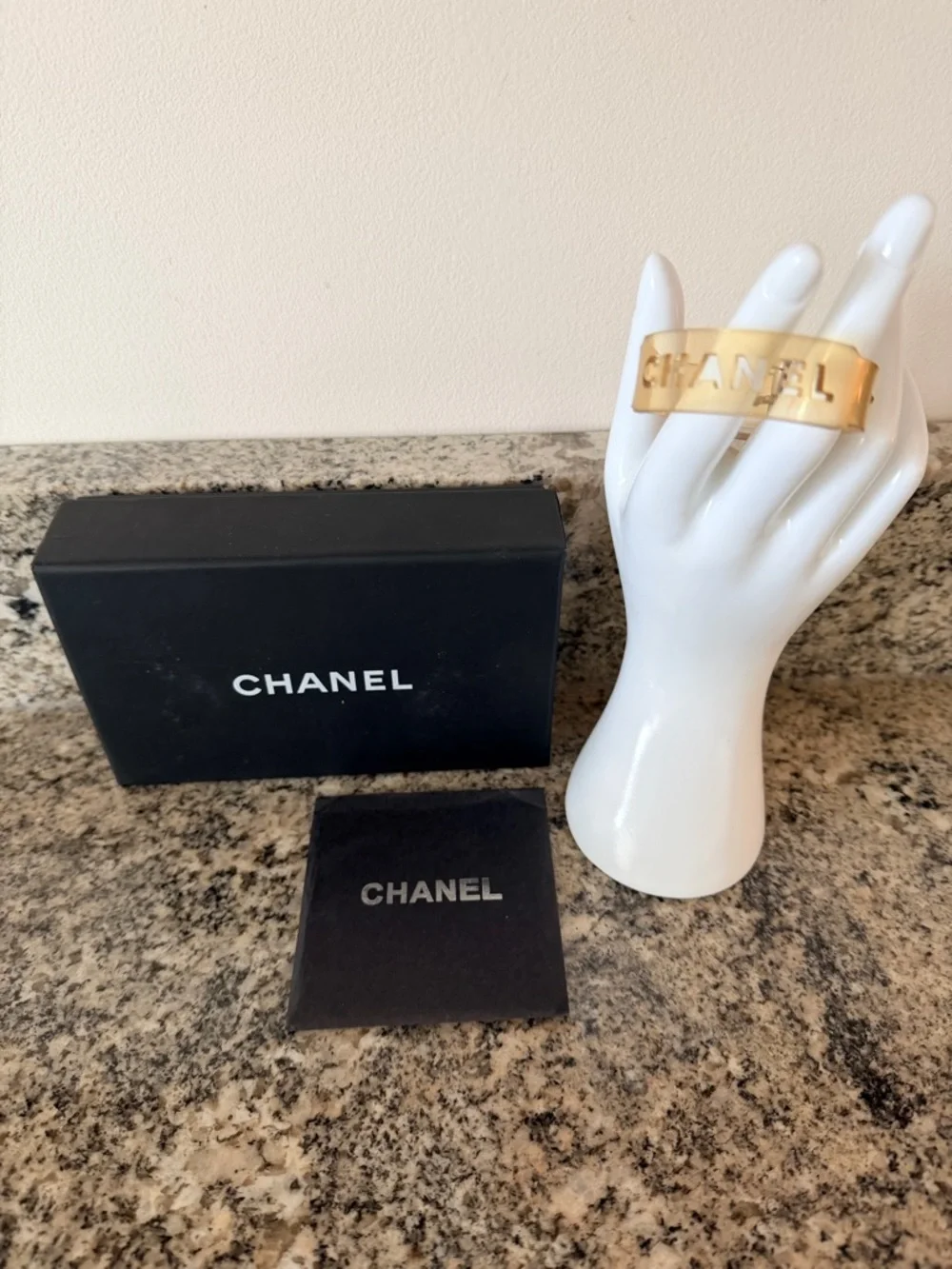 CHANEL transparent rubber